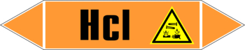 Маркировка трубопровода "hcl" (k11, пленка, 716х148 мм)" - Маркировка трубопроводов - Маркировки трубопроводов "КИСЛОТА" - магазин "Охрана труда и Техника безопасности"