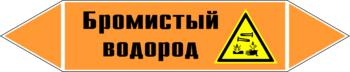 Маркировка трубопровода "бромистый водород" (k14, пленка, 252х52 мм)" - Маркировка трубопроводов - Маркировки трубопроводов "КИСЛОТА" - магазин "Охрана труда и Техника безопасности"